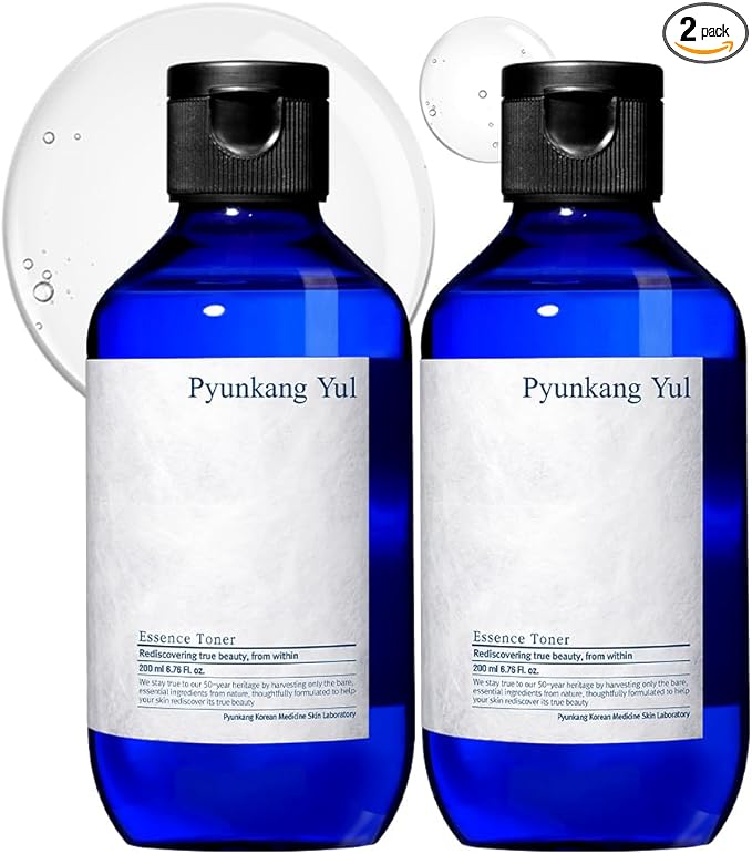[PKY] Pyunkang Yul Essence Toner Bundle for Deep Hydration, Highly Concentrated Essence Facial Toner, Minimal Ingredients, Zero-Irritation, Korean Skincare (6.8 Fl. Oz, 200ml, 2pcs)