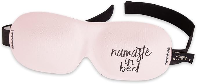 Bucky Ultralight Collection, Contoured Travel and Sleep Eye Mask, Namaste In Bed, One Size
