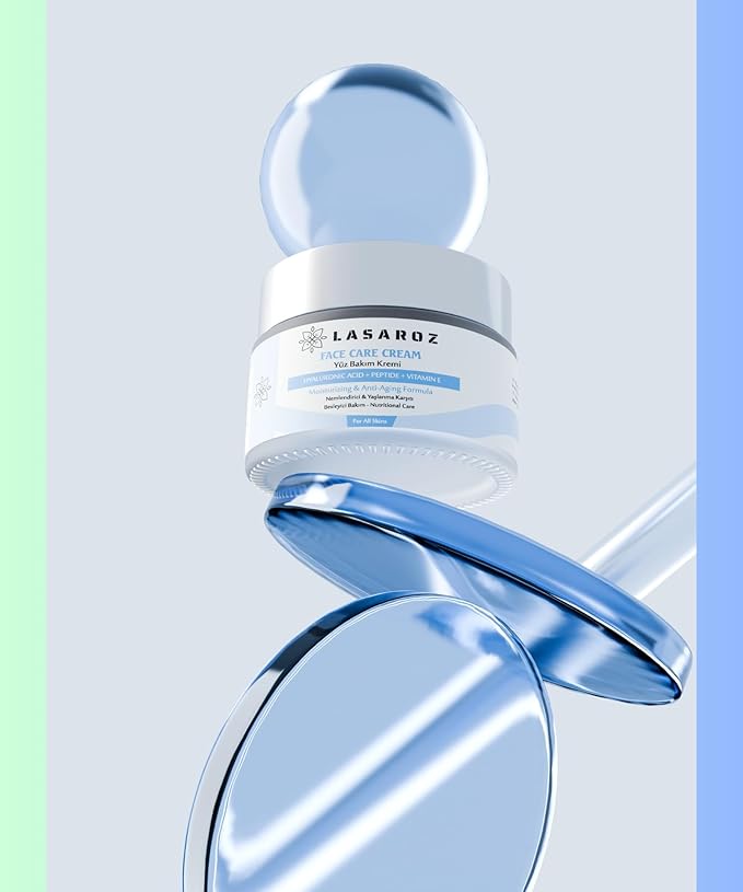 Face Moisturizer Anti Aging Cream 1.69 fl oz. - Hyaluronic Acid and Vitamin E - Daily Facial Care Cream - Wrinkle Reducing and Nourishing Treatment for All Skin Types