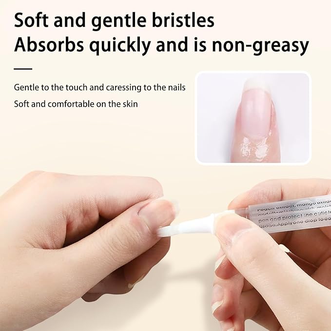 28PCS Cuticle Oil Pen Sweet Almond Nail Growth Serum and Repair Treatment Hydrating Oil for Dry Cuticles and Skin Cuticle Buddy Revitalize Nails with Radiant Cosmetics' Nail Growth Oil