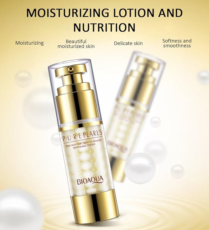 BIOAOUA Pure Pearls Skin Silky Flawless Refreshing Eye Cream Essence Beautiful Moisturized Skin Oil Control 35g