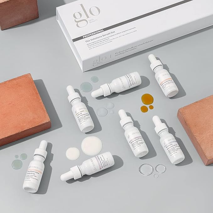Glo Skin Beauty The Solution Serums Set | Target and Treat Specific Skin Concerns Including Dryness, Fine Lines, Hyperpigmentation, Blemishes, and Sensitivity