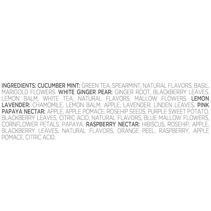 Tea Forte Mariposa 3-Piece Premium Mother's Day Tea Gift Set with Rose Pink Cafe Cup and Lid, Tea Tray and 10 Count Mini Presentation Box, 2 of Each Blend Handcrafted Pyramid Infuser Tea Bags