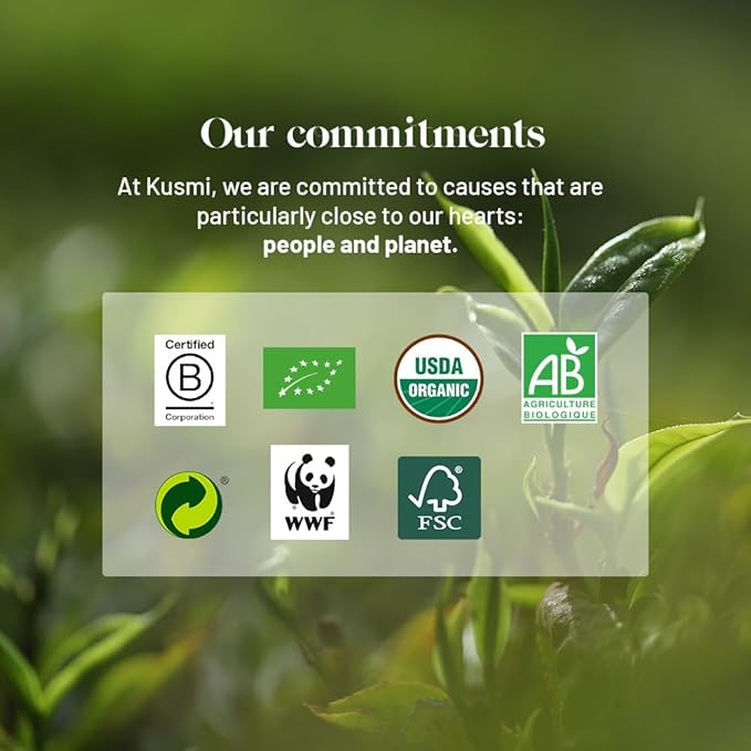 Kusmi Tea - AquaRosa - Organic Herbal Tea with Hibiscus & Berries - Caffeine Free Herbal Tea - Enjoy Hot or Iced - Loose Leaf Tea - Tin Box of 3.5 oz - Quantity for about 50 cups