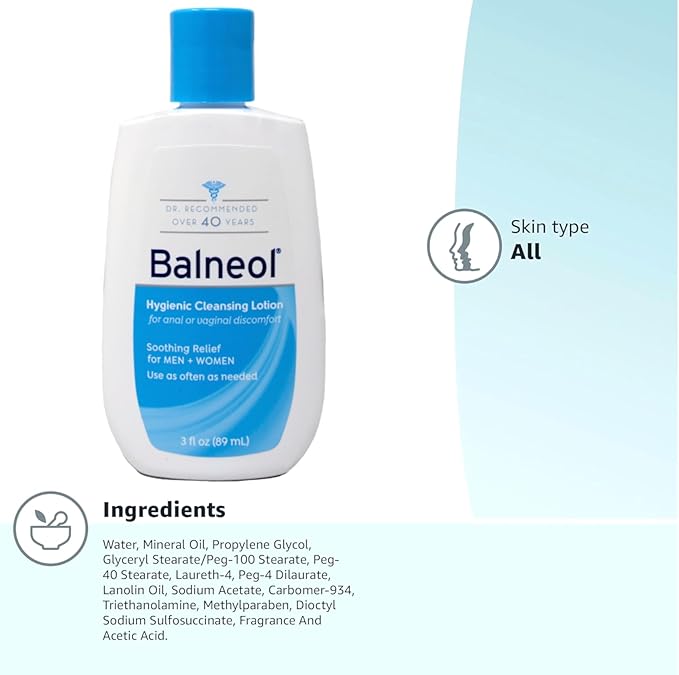 Balneol Hygienic Cleansing Lotion - 3 fl oz