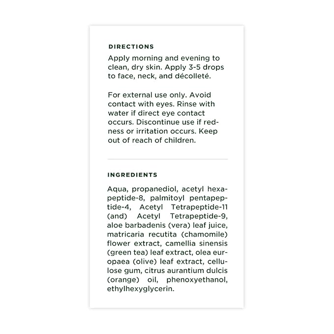 Tree of Life Beauty Hydrating Facial Serum Collagen Peptides with Argireline and Replexium - Anti Aging and Wrinkle Reduction (1oz) and Silicone Reusable Under Eye Patches for Puffy Eyes