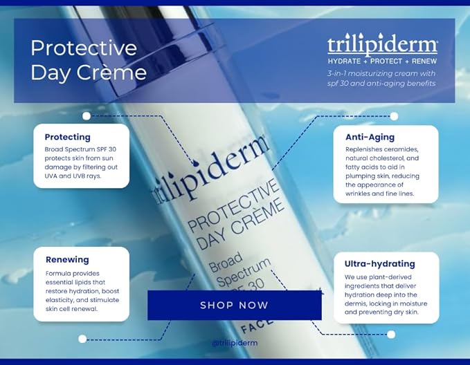 Trilipiderm Essential Face Regimen Bundle – Hydrating Exfoliant Cleanser, Protective Day Crème, Rehydration Night Crème Set – Complete 3-Step Skincare Solution for Hydration and Renewal