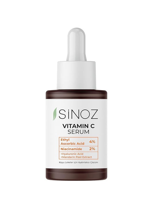 Vitamin C Brightening Face Serum | With Hyaluronic Acid & Vitamin C%4 + Niacinamide%2 | Evens Skin Tone, Fades Dark Spots & Fine Lines | Lightweight & Fast Absorbing | 30 ml