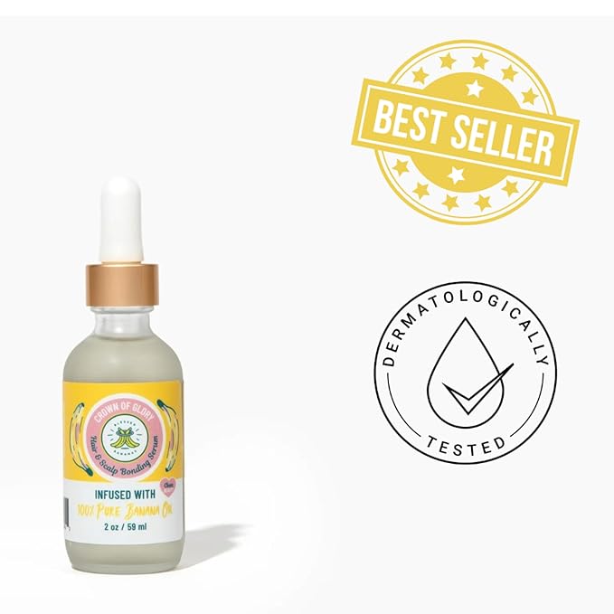 Hair & Scalp Bonding Serum - Repairs, Strengthens & Boosts Hair - Protects Against Damage - Infused with Banana Oil for All Hair Types - Enhances Softness & Shine - 1 Count