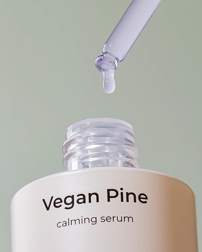 CHARMZONE Vegan Pine Calming Serum – Korean Skincare for Sensitive Skin | Hydrating & Soothing Face Serum with Jeju Pine Leaf Extract for Redness & Irritation Relief (1.52 fl oz / 45 ml)