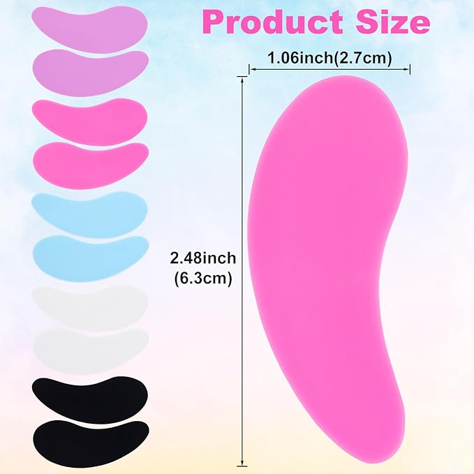 PAGOW 5 Pairs Reusable Under Eye Patches, Silicone Eye Patches, Eye Wrinkle Patches, Under Eye Mask Patches for Skin Care Effect to Reduce Wrinkles & Fine Lines