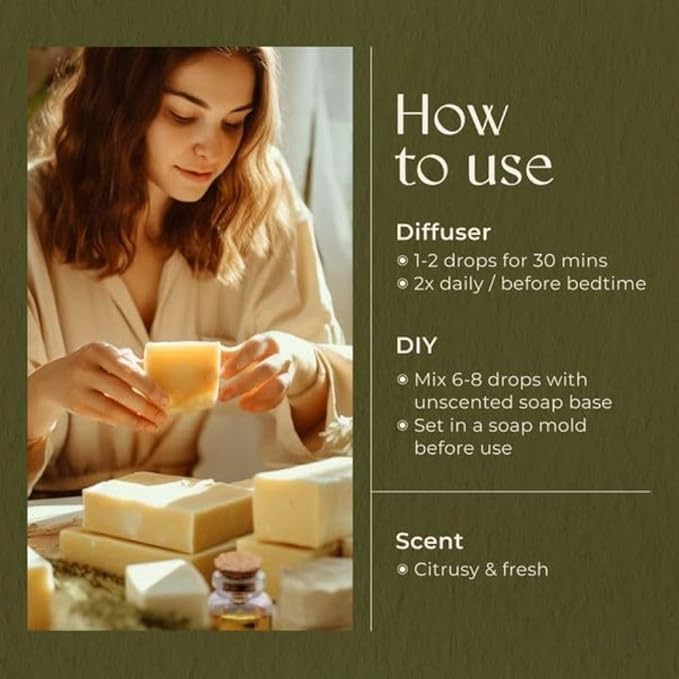 Gya Labs Active Energy Essential Oil Blend for Diffuser - 100% Pure Natural Energy Aromatherapy Oils - Rejuvenating & Refreshing (0.34 Fl Oz)