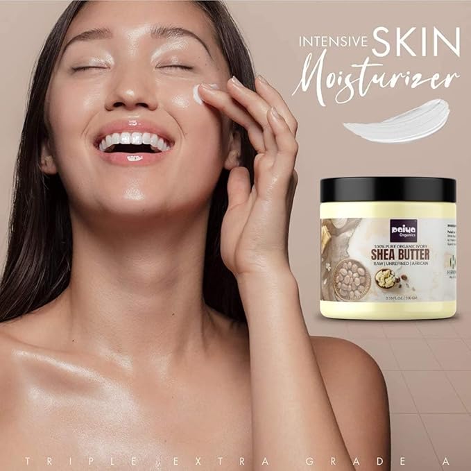 Raw Unrefined Organic Ivory Shea Butter For Skin Face Hair Stretch Marks, Make Whipped Body Butter, 100gm