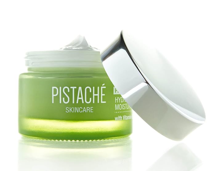 Pistaché Skincare Pistachio Oil Dewy Face Beauty Duo Set + Hyaluronic Acid Face Serum & Face Moisturizer + Hydrates and Nourishes + Vitamin E + Antioxidant