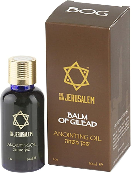 Balm of Gilead Anointing Oil from Israel, Holy Spiritual Oils Bottles from Jerusalem Blessed, Handmade with Natural Ingredients and Blessed for Wedding Ceremony, Religious Use, 1.01 Fl Oz
