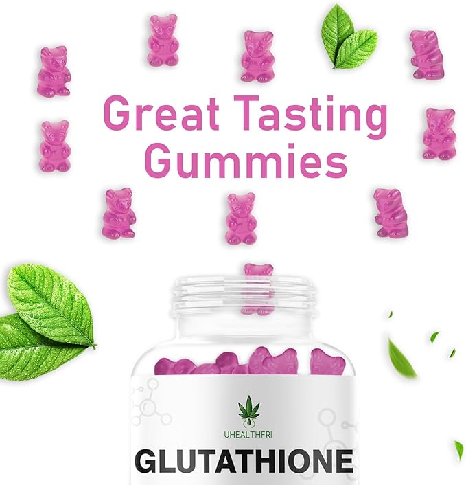 Glutathione Gummies - Skin Whitening Supplement for Women & Men Non-GMO Gluten-Free Glutathione Collagen Glow Gummies for Hair Skin Nails Muscle & Joint (1)