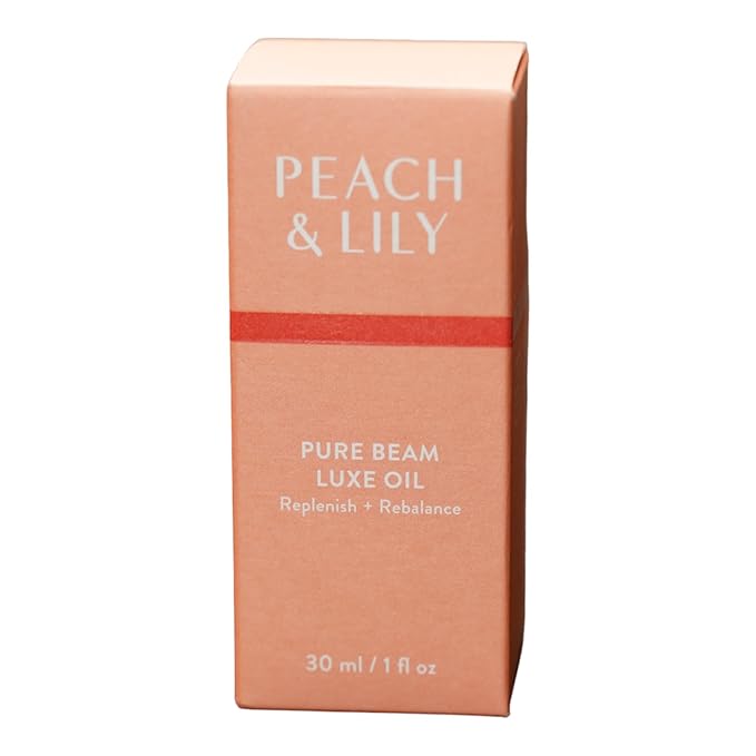 Peach & Lily Pure Beam Luxe Oil | 100% Natural & Plant-Based | Nourishing Squalane, Jojoba, & Sea Buckthorn | Cold-Pressed Antioxidant-Rich Formula | 30 ml / 1 fl. oz.