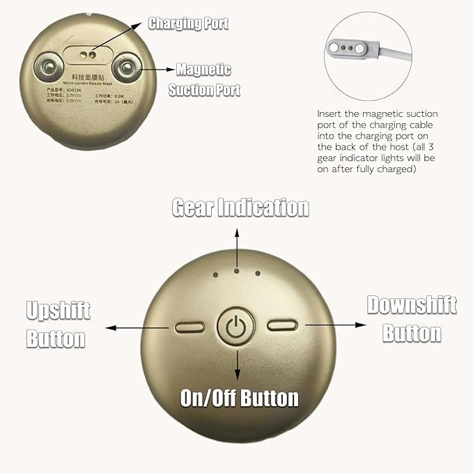 Facial Device Face Sculpting Device Skin Care Beauty Mask Face Lifting Face Care for Women Anti Aging Reduce Fine Lines Wrinkles Portable Firming Face Mask Washable & Reusable Elitzia ETKD819A