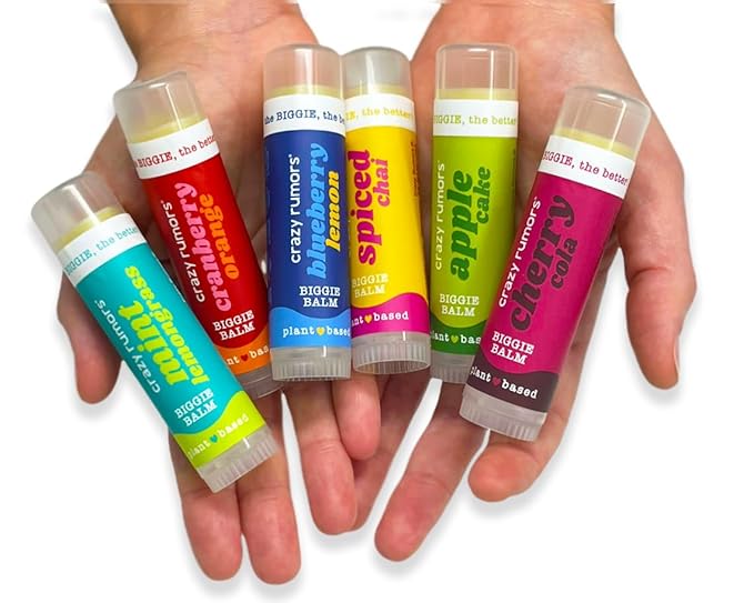 Crazy Rumors Biggie Pistachio Flavored All Natural, Plant Based Lip Balm to Moisturize and Nourish your Lips - Pistachio tube 0.6 oz (4x Larger than standard 0.15 oz lip balm)