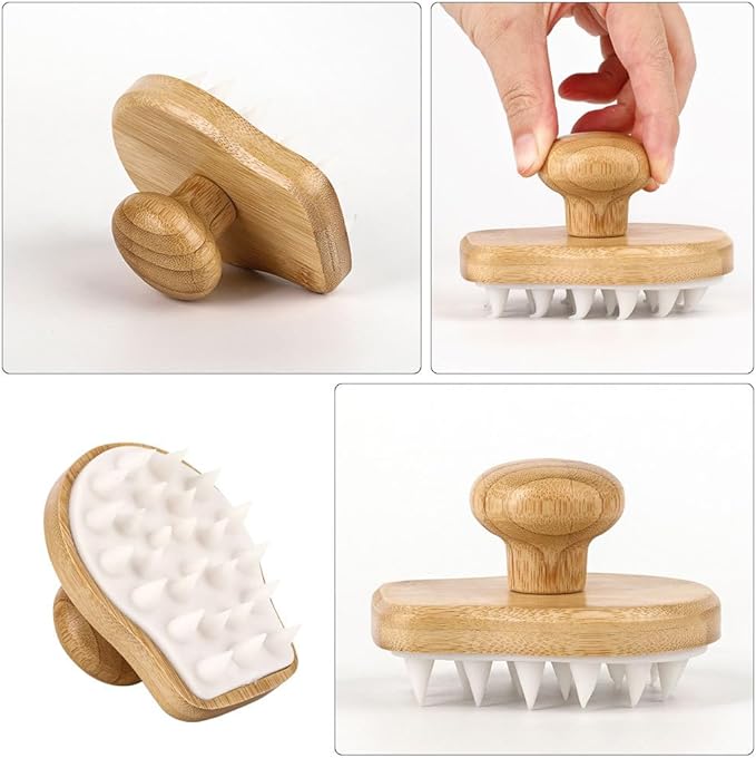 Shampoo Brush Comb Massager Hair Shampoo Cleaning Brush Hair Brush Hair Exfoliator Shower Brush for Hair Shower Stuff for Teen Hair Care Head Scrubber Scalp Bath Brush