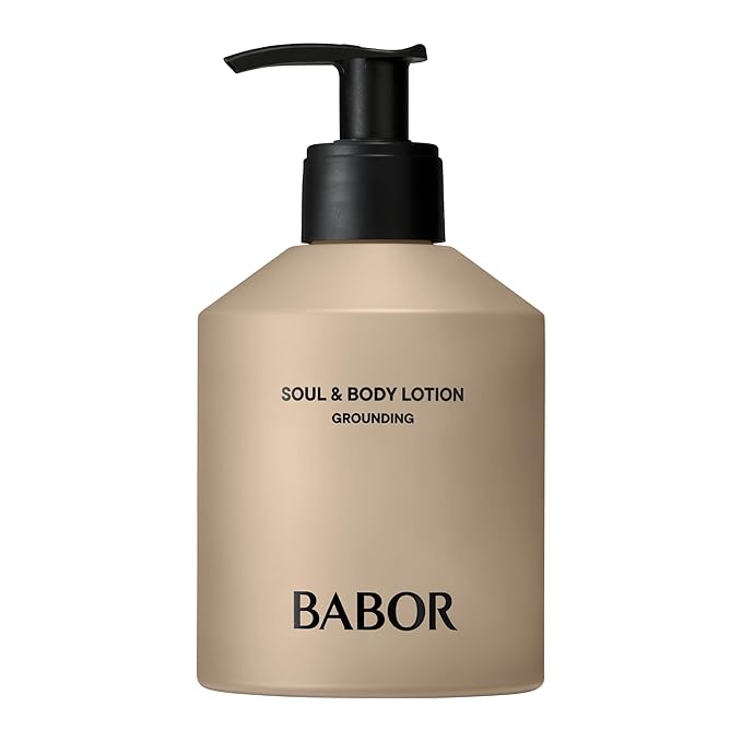 BABOR Soul & Body Lotion Grounding, Fast-Absorbing Lotion with Vitamin F & Shea Butter for Nourished, Firm, Supple Skin, 8.45 fl oz