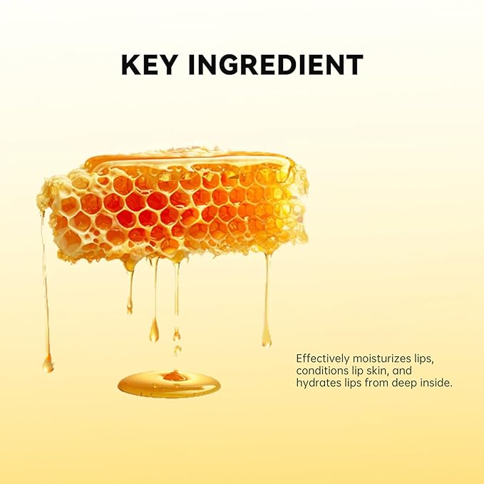 Lip Gel-Honey Moisturizing Lip Balm Lip Mask Soften & Plumping Lips, Long-Lasting Nourishing Moisturizing Lip Balm for Lip Care & Dry Lips, 0.52Oz