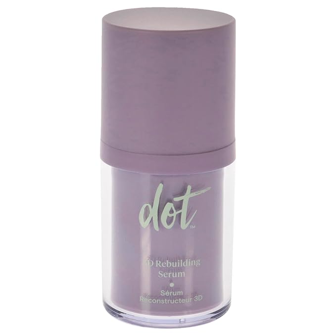 dot 3D Rebuilding Serum - Long Lasting Hydration - Daily Face Serum -Moisturizing & Brightening Skin - Menopause Skincare - For all Skin Types - Vegan - Sulfate Free - Travel Size - 1 oz
