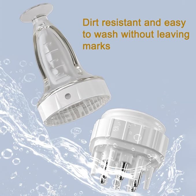 SYCOOVEN Scalp Applicator Comb for Hair Scalp Treatment, Hair Oil Root Comb Massager for Hair Growth, Essential Oil Bottle (White)