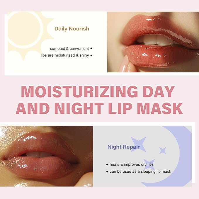 Tinted Lip Butter Balm - Vegan Lip Balm for Instant Moisture, Shine & Hydration - Sheer-Tinted, Soothing Skincare (Cherry)