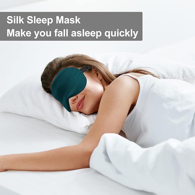 2 Pieces Silk Heated Eye Mask for Dry Eyes USB Steam Warm Compress for Puffy Eyes Adjustable Temp Sleep Eye Mask for Dry Eye, Chalazion, Blepharitis, Stye (Black, Green)