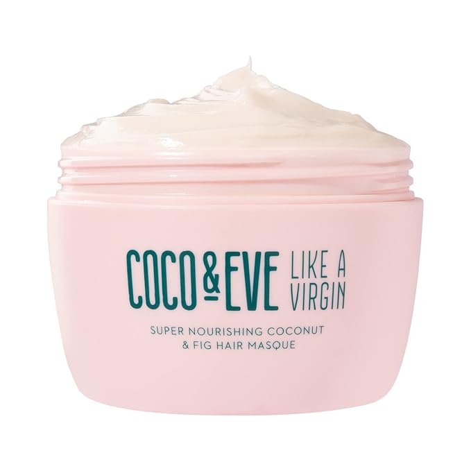 Coco & Eve Like a Virgin Hair Masque - Coconut & Fig Hair Mask for Dry Damaged hair with Shea Butter & Argan Oil for Hair Repair & Hydration | Deep Conditioning Mask Hair Treatment (212 ml)