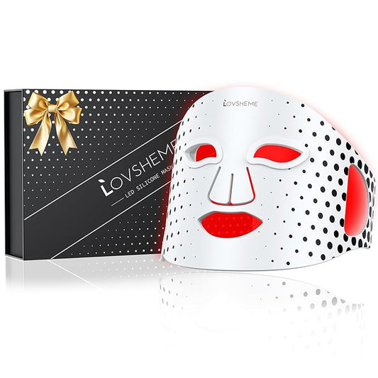 Red Light Therapy Mask for Face - 3 Light Modes, Ultra-Soft Comfort, Precise wavelength, Professional LED Face Mask Light Therapy for Skin Rejuvenation, Anti-Aging & Acne Treatment, Home Use