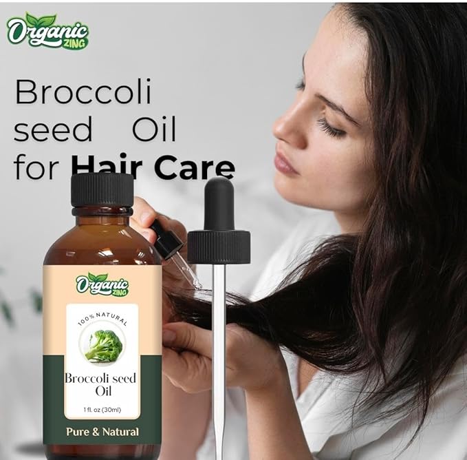 Broccoli Seed (Brassica oleracea) Oil | Pure & Natural Carrier Oil for Skincare, Hair Care & Massage - 30ml/1.01fl oz