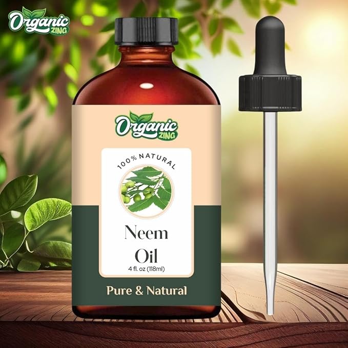 Neem (Azadirachta Indica) Oil | Pure & Natural Carrier Oil for Skin Care & Hair Care - 118ml/3.99fl oz