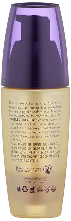 Pai-Shau Biphasic Infusion - Oil-Free Hair Rejuvenating Serum - Provides Shine, Thermal, And Environmental Protection - 1 FL Oz