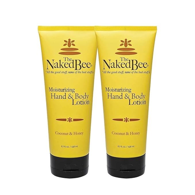 The Naked Bee Coconut & Honey Moisturizing Hand & Body Lotion 6.7oz + Jasmine & Honey Moisturizing Hand & Body Lotion 8oz