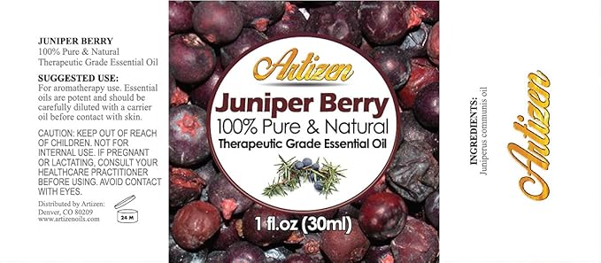 Artizen Juniper Berry Essential Oil - 30ml (1 Fl Oz), Therapeutic Grade