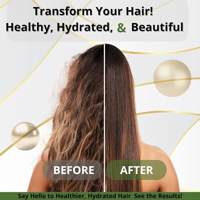 Hydrating Argan Oil Hair Mask – Deep Moisturizing & Repair for Dry, Damaged Hair – Anti-Breakage, Strengthens & Revives with Argan Oil – Non-Greasy Formula for Men & Women – 13.1oz