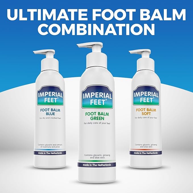 Imperial Feet Foot Balm Green - 150ml Non-Sticky Cream for Dry Feet & Cracked Skin - Aloe Vera Moisturizer for Diabetics - Soothing Hydration & Dryness Skin Repair for Hands, Feet, Legs & Overall Care