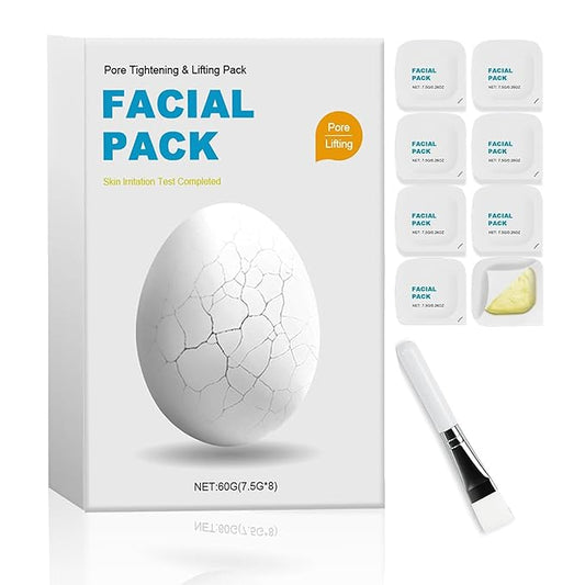 2025 New Zombie Facial Mask, New Zombie Mask Skin Care, Zombie Mask Facial, Hydrating Skincare Face Mask for Pore Tightening & Lifting Deep Cleaning Clay Mud with Brush (1 Box, 8ea)