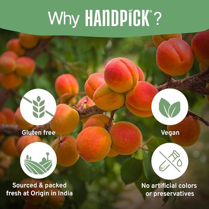 HANDPICK, Peach Tea Bags (80 Count) Non-GMO, Caffeine-Free - Peach, Hibiscus, Cinnamon, Cloves, Ginger | Floral & Refreshing Herbal Tea Bags, Brew Iced Tea or Hot Tea