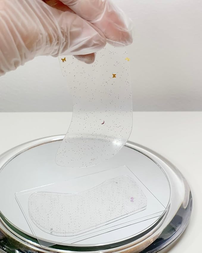 Brow Perm Patch Eyebrow Lamination Cover Tool Silicone 8 Pcs Lash Lift Shield Mate Self Sticky Gel Eyebrow Perming Pads Soft Patches Self-Adhesive Reusable Pads (Multiple Color)