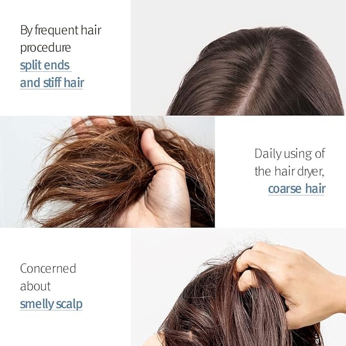 BOUQUET GARNI Deep Perfume Hair Serum White Musk Fragrance - Anti-Frizz Hair, Quick Absorption, Long-lasting (Containing Amino acids, Proteins, Hyaluronic Acids, Vegan Oils) - 3.4 oz