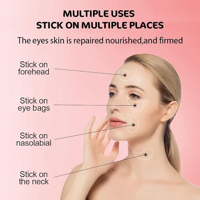 AMY'S DIARY 24K Gold Eye Mask Under Eye Patches (30 Pairs)- Puffy Eyes & Dark Circles Treatments,Reduce Under Eye Bags and Smooth Wrinkles,Eye Skin Care Pads With Collagen (Apple)