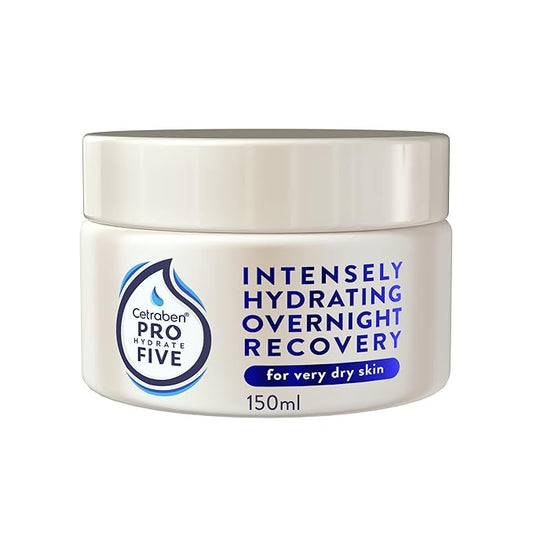 Pro Hydrate Five Body Moisturising Overnight Recovery 150 ml with Ceramides and Vitamin B5, Perfect for Dry Skin, Vegan Friendly, Cruelty Free