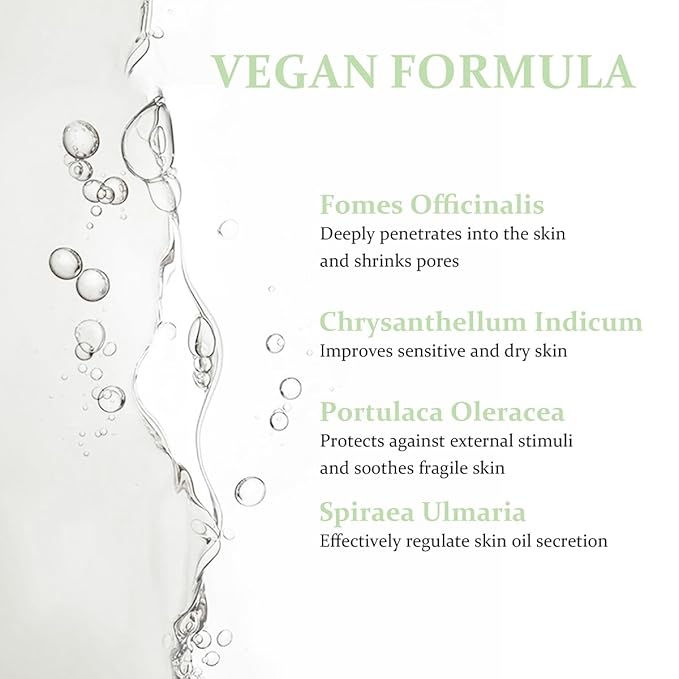 Pore Firming Ampoule, Pure Natural Herbal Extracts Face Serum, Pore Minimizer for Sebum Control and Pore Care, Gentle&Non-Irritating, Suitable for Sensitive Skin（1fl.oz）