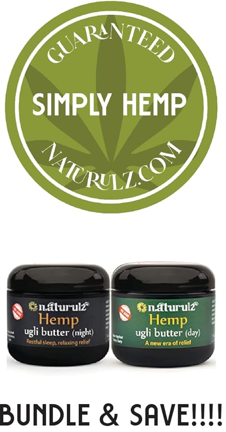 Naturulz Bundle & Save!!!-Ugli Butter Daytime & Nighttime Hemp Topicals Daytime and Nightime Formulas with Capsicum, Lavender, Chamomile Devil's Claw Arnica and More!!! All-Natural