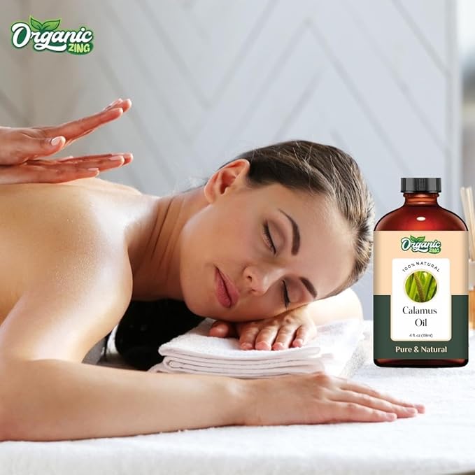 Calamus (Acorus Calamus) Oil | Pure & Natural Essential Oil for Skincare, Hair Care, Aroma & Diffusers - 118ml/3.99fl oz