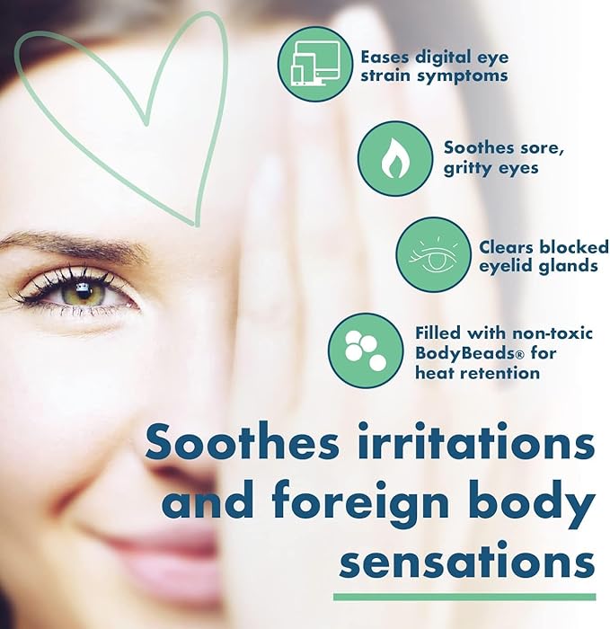 The Eye Doctor Essential Treatment Bundle - Reusable Hot Cold Eye Compress & 20x Single Use Tea Tree Eyelid Wipes for Dry Eye, Blepharitis & MGD - Microwave Safe Mask