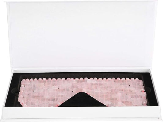 Eye Mask, Jade Stone Eye Mask, Cooling Eye Treatment for Puffy Eyes Dark Circles Soothe Eye Cover for Sleeping for Women for Sleeping Masks Sleep-Masks Eye Fatigue( Crystal)